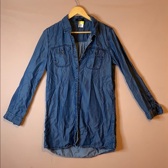 ‘FOREVER 21’ LONG SLEEVE DENIM TOP!!! - Picture 4 of 7